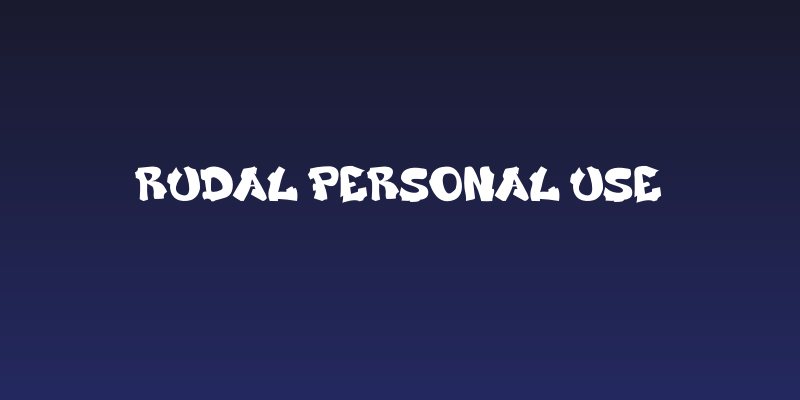RUDAL Personal Use Social Header
