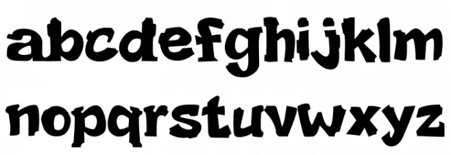 RUDAL Personal Use Schriftart Kleinbuchstaben