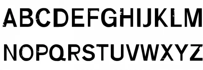 RUFF Schriftart Groß