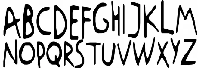 RUGRATS Font LOWERCASE