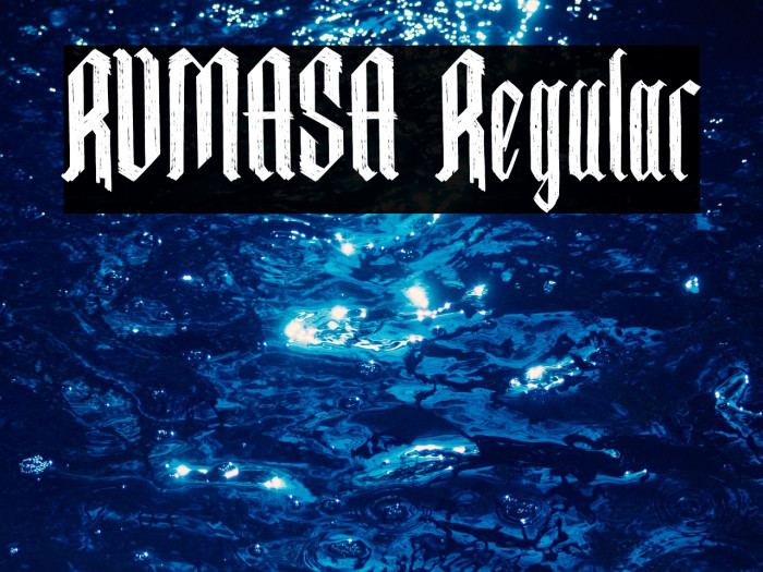 RUMASA Regular Example 1