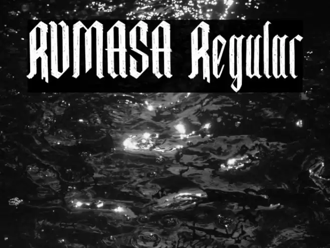 RUMASA Regular Font examples