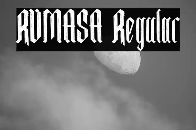 RUMASA Regular Font examples
