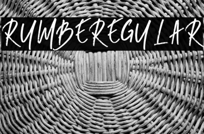 RUMBE-Regular Font examples