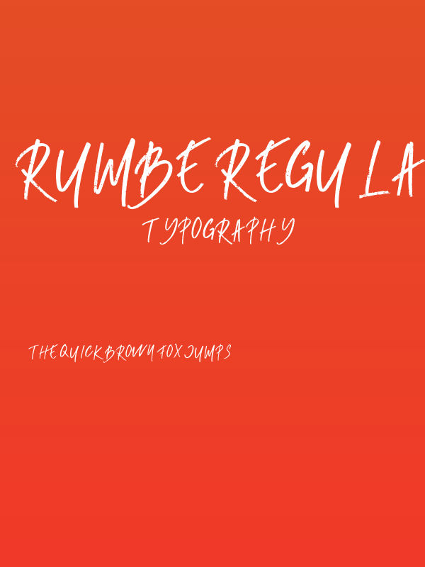 RUMBE-Regular Poster