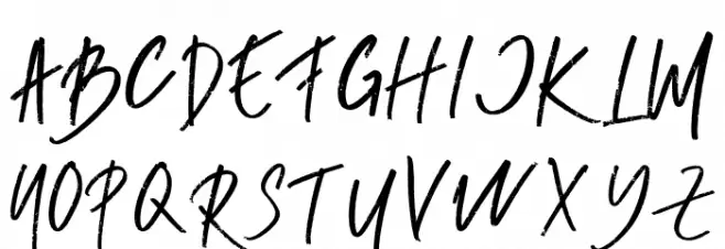 RUMBE-Regular Caratteri MINUSCOLO