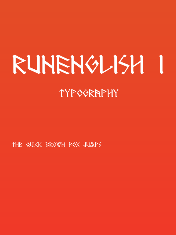 RUNEnglish 1 Poster