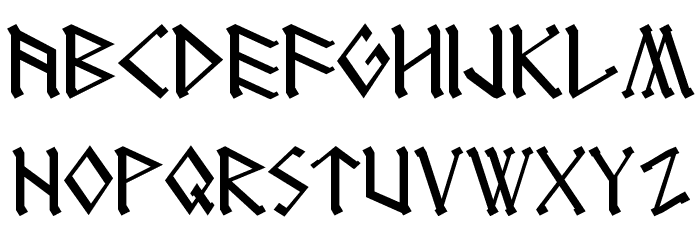 RUNEnglish 1 Font LOWERCASE