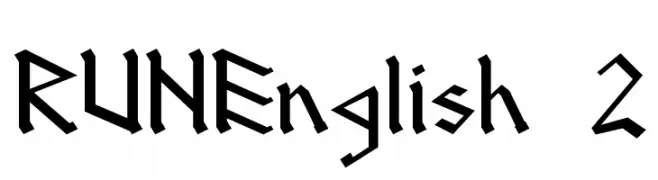 RUNEnglish 2  Descarca Fonturi Gratis