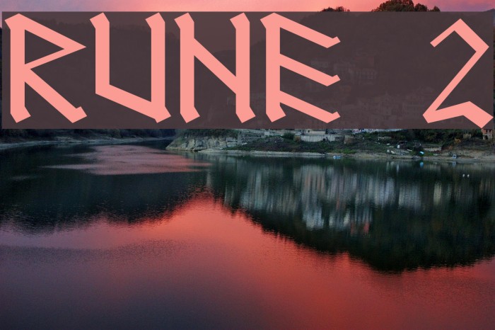 RUNEnglish 2 Font examples