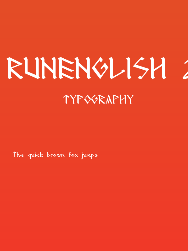 RUNEnglish 2 Poster