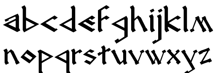 RUNEnglish 2 Font LOWERCASE