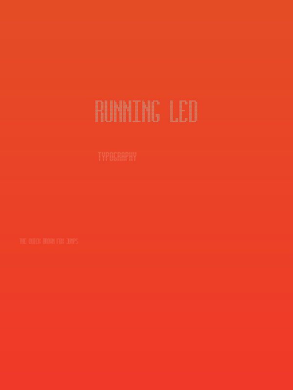 RUNNING LED Poster