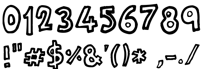 RUNNING ON EMPTY Font OTHER CHARS