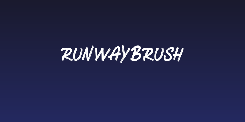RUNWAYBRUSH Social Header