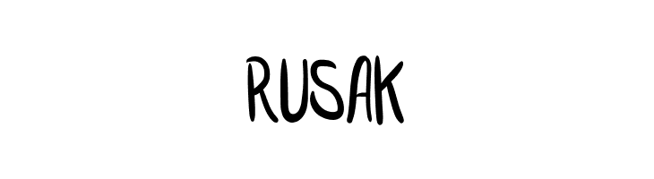 RUSAK Шрифта