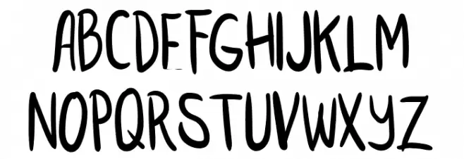 RUSAK Font Alte caractere
