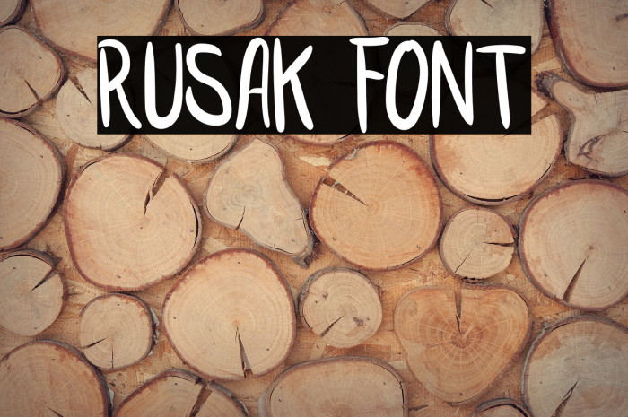 RUSAK Font examples