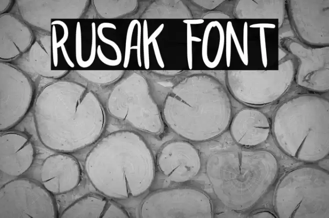 RUSAK Font examples