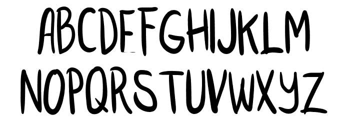 RUSAK Font Litere mici