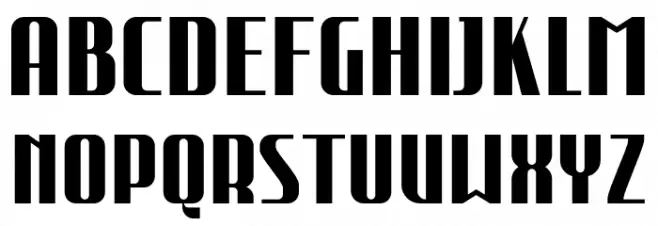 RUSHTONE-Regular Font Litere mari