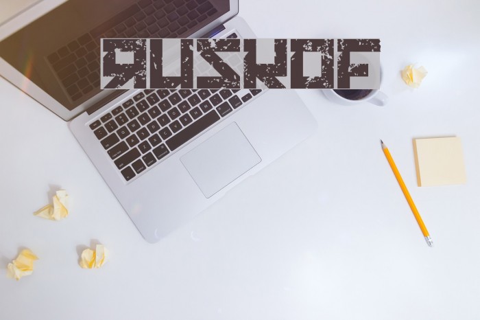 RUSKOF Font examples