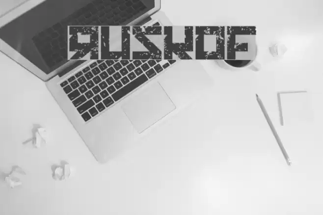 RUSKOF Font examples