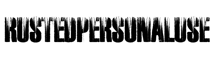 RUSTED PERSONAL USE  Descarca Fonturi Gratis