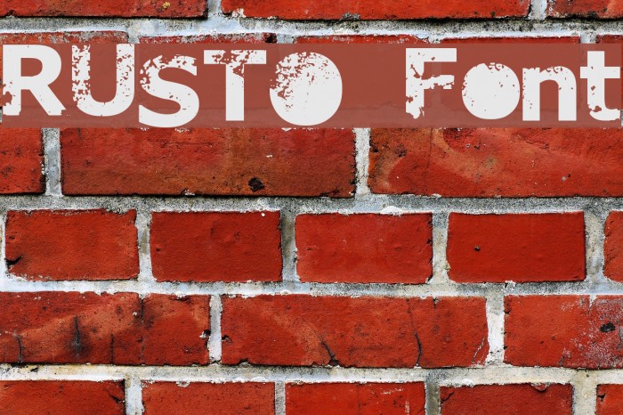 RUSTO Font examples