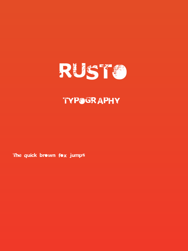 RUSTO Poster