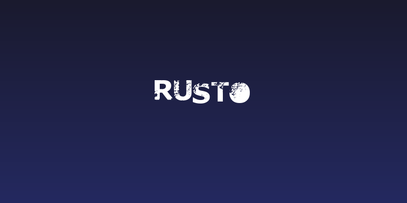 RUSTO Social Header