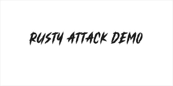 RUSTY ATTACK DEMO Logo