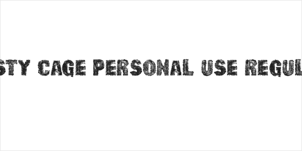 RUSTY CAGE PERSONAL USE Regular Logo