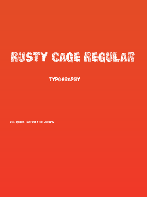RUSTY CAGE Regular Poster