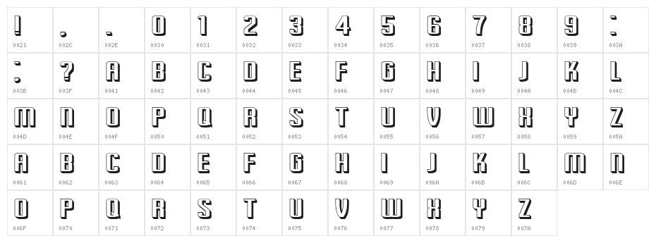 Ruanda Light Regular Character Map