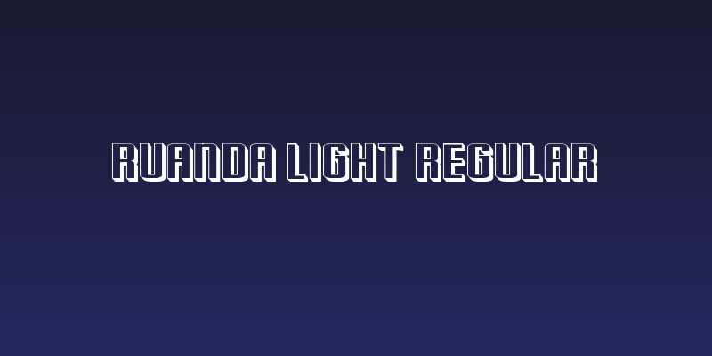 Ruanda Light Regular Social Header