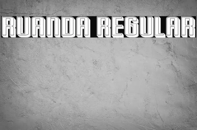 Ruanda Regular Font examples