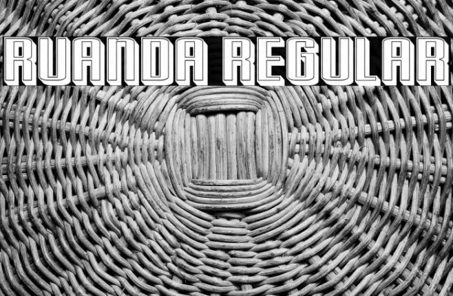 Ruanda Regular Font examples