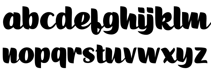 Ruang Jenuh Font LOWERCASE