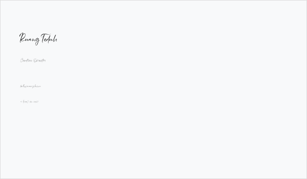 Ruang Teduh Business Card