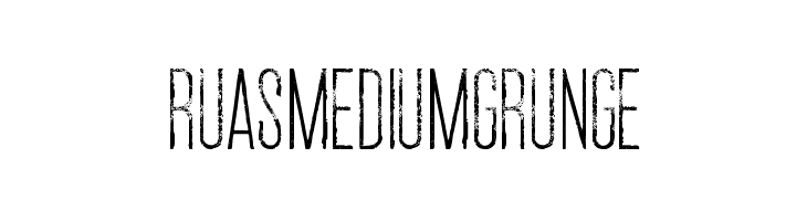 Ruas Medium Grunge  नि: शुल्क फ़ॉन्ट्स डाउनलोड