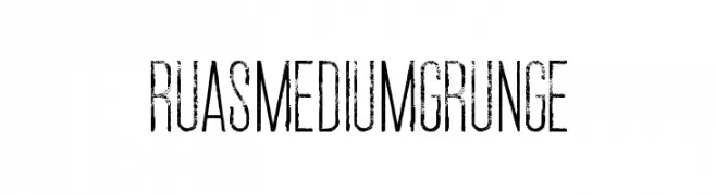 Ruas Medium Grunge  नि: शुल्क फ़ॉन्ट्स डाउनलोड