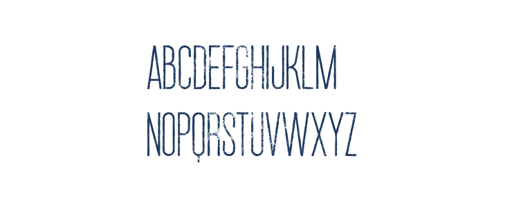 Ruas Medium Grunge Lowercase