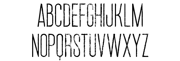 Ruas Medium Grunge Font LOWERCASE