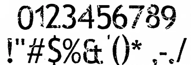 Rub This! Transfer Sheet Font OTHER CHARS