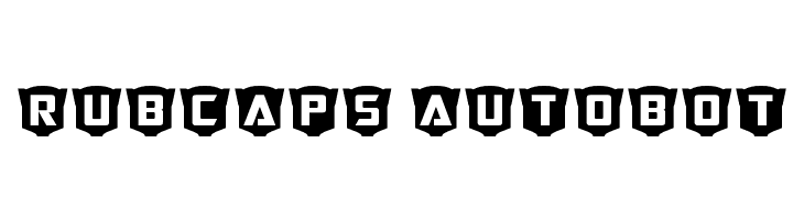 RubCaps Autobot Font
