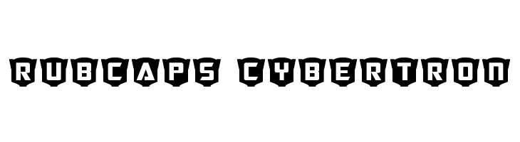 RubCaps Cybertron Font