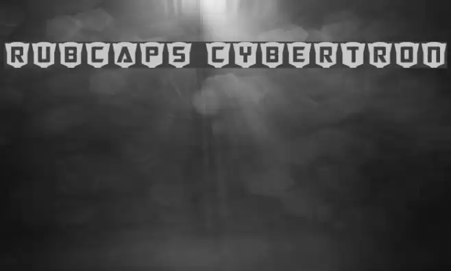 RubCaps Cybertron Fonte examples