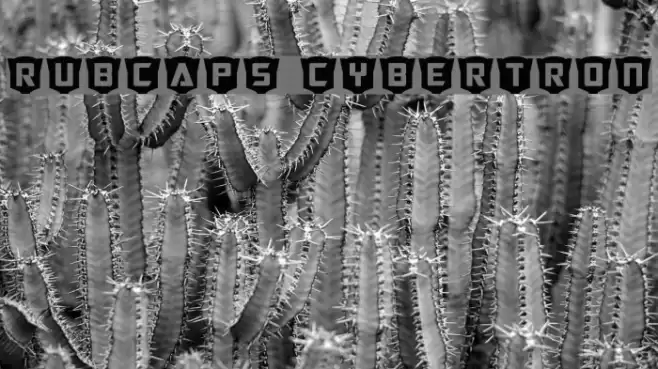 RubCaps Cybertron Fonte examples