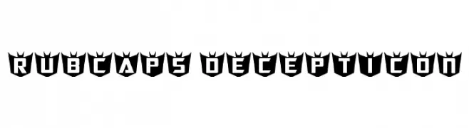 RubCaps Decepticon  font caratteri gratis